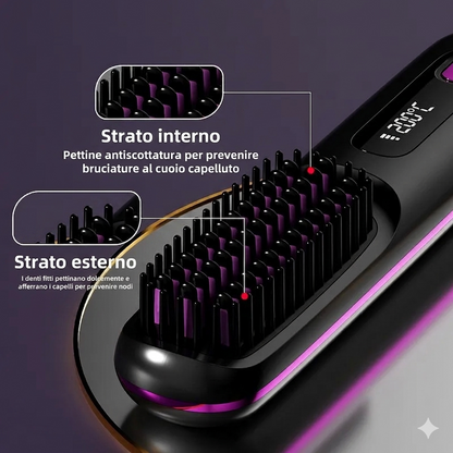 Spazzola lisciante 3in1